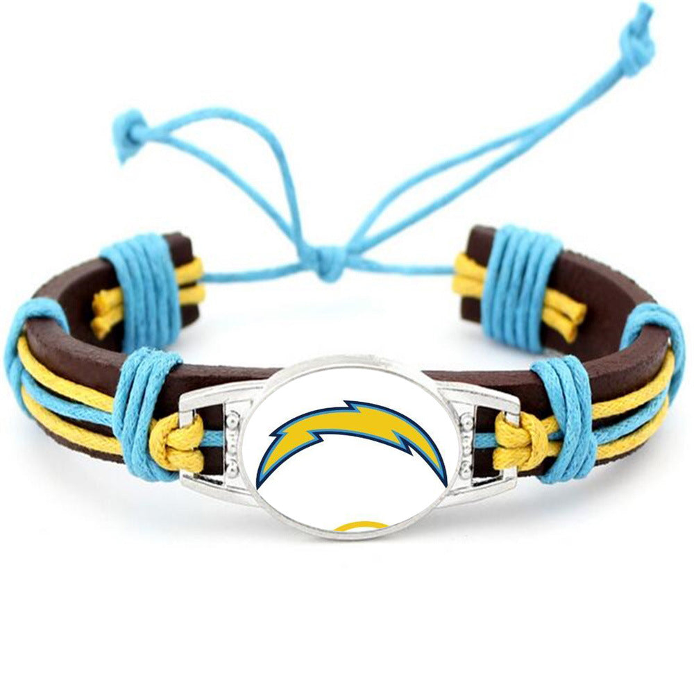 Los Angeles Chargers NFL leather bracelet