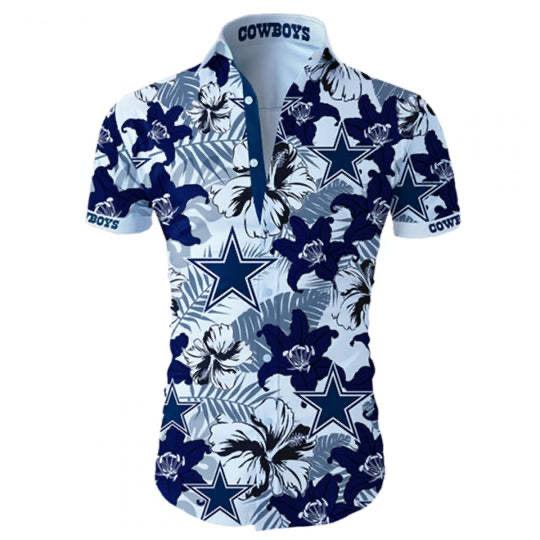 The best selling] Dallas Cowboys NFL Floral Full Printing Hawaiian