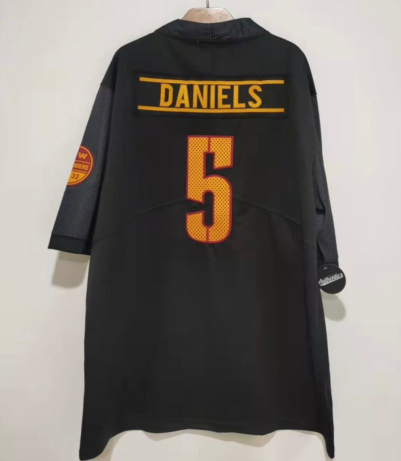 Jayden Daniels Washington Commanders Jersey Classic Authentics black