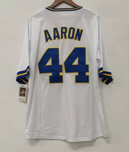 Hank Aaron Milwaukee Brewers Jersey Mitchell & Ness white