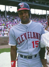 Sandy Alomar Cleveland Indians Official MLB Majestic Jersey gray
