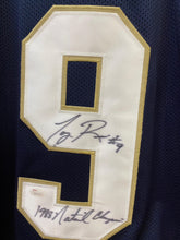 Tony Rice Notre Dame Fighting Irish autographed jersey With COA
