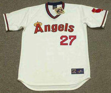 Mike Trout 1980’s retro Anaheim Los Angeles California Angels Official MLB Majestic Jersey