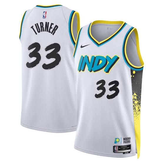 Myles Turner Indiana Pacers Official NBA Nike Jersey White