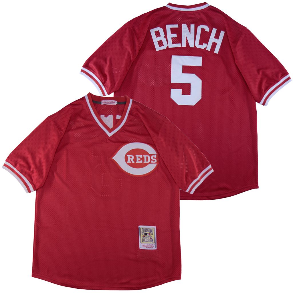 Johnny Bench Cincinnati Reds Jersey Mitchell & Ness