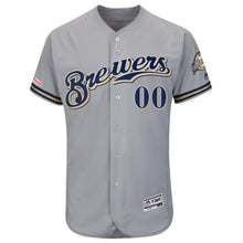 Milwaukee Brewers Any Name and Number customized YOUTH KIDS Official MLB Nike jersey gray