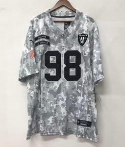 Maxx Crosby Las Vegas Raiders 2024 Nike NFL Salute to Service Jersey