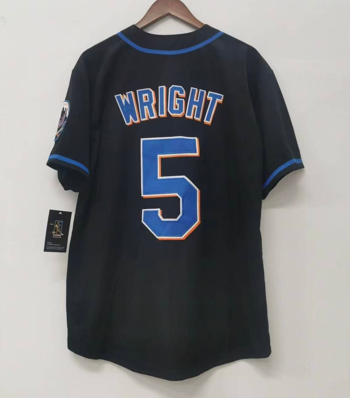 MAJESTIC outlet COOL BASE 2XL 50 XXL NEW YORK METS DAVID WRIGHT JERSEY CAPTAIN MR USA