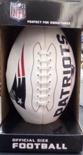 New England Patriots Full Size logo Autograph Signature Football