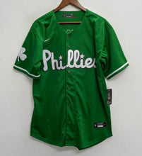 Any Name and Number customized YOUTH KIDS Philadelphia Phillies Green St. Patrick’s Day Official MLB Nike jersey