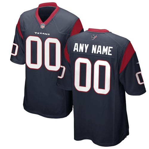 Any name & Number Customized Houston Texans Official NFL Nike jersey Blue
