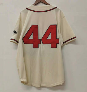 Hank Aaron Atlanta Milwaukee Braves Jersey 1957 Mitchell & Ness