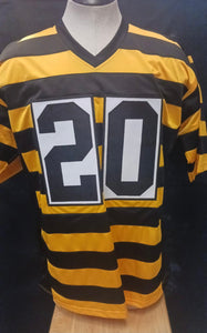 Rocky Bleier Pittsburgh Steelers autographed jersey JSA Witnessed COA