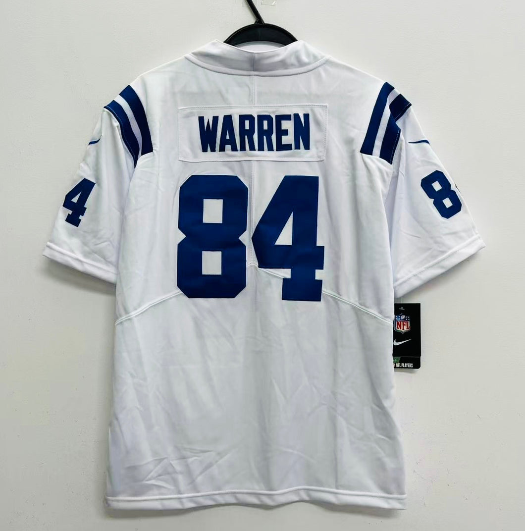 Tyler Warren YOUTH KIDS Indianapolis Colts Official NFL Nike Jersey White