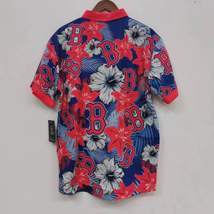 Boston Red Sox Floral Palm Hawaiian shirt