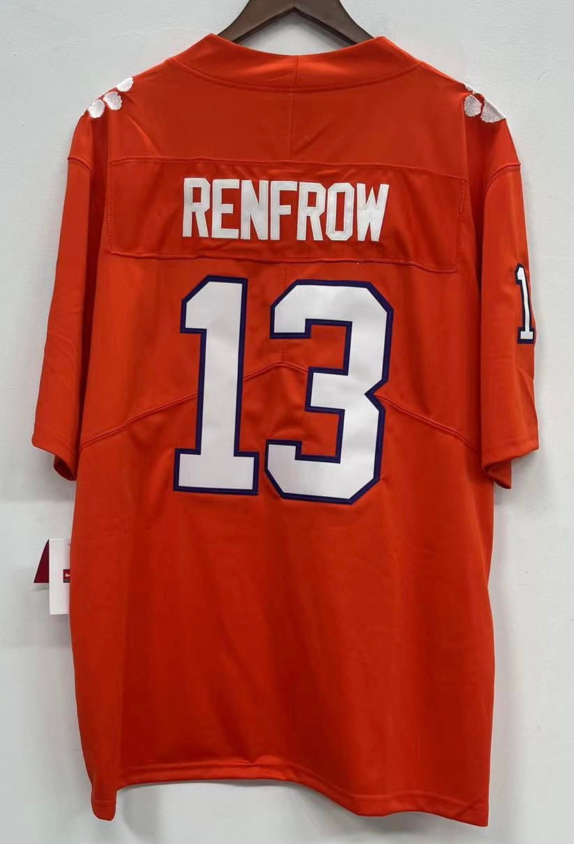 Hunter Renfrow Clemson Jersey Orange Nike