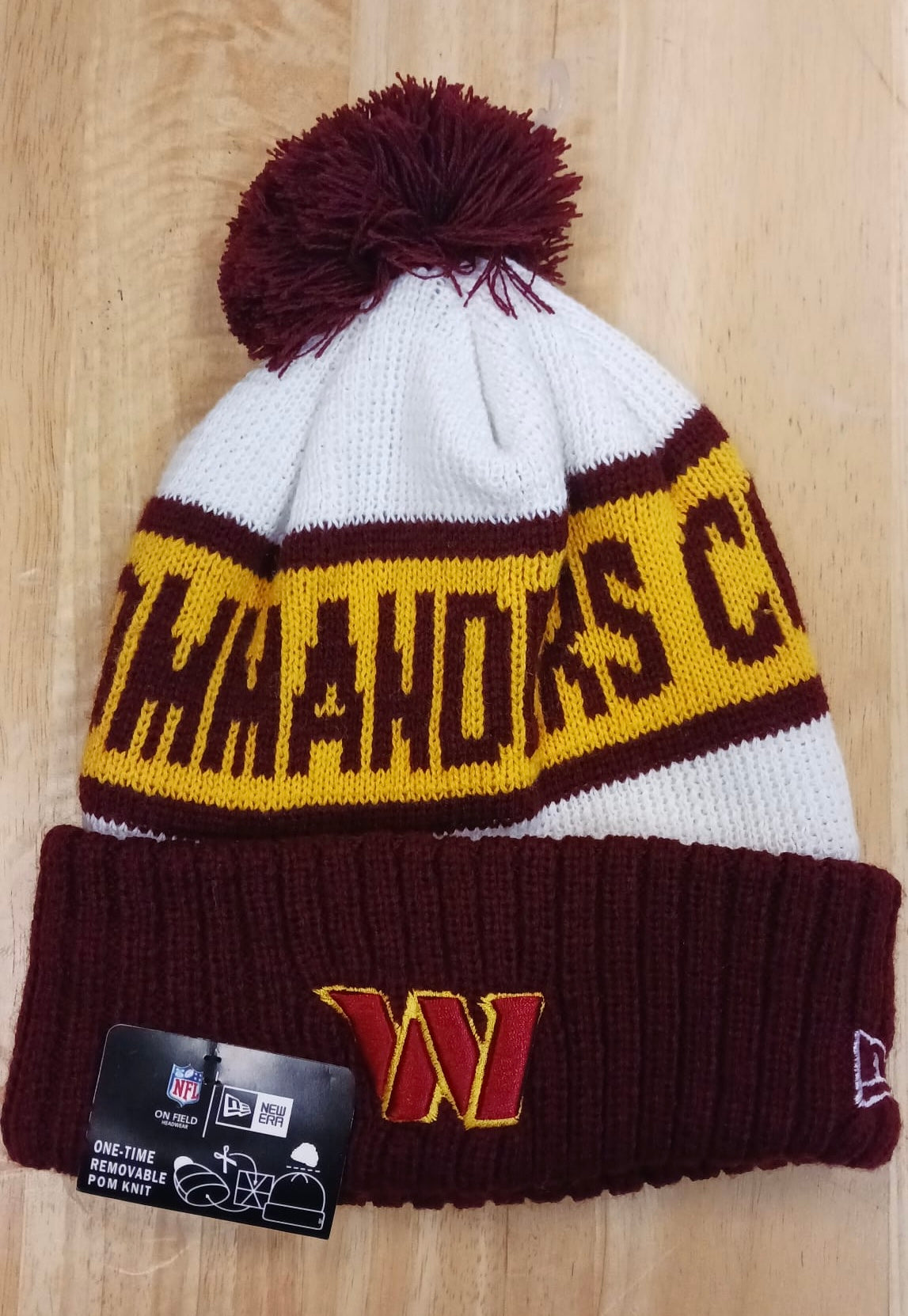 Washington Commanders Washington Football Team Winter Hats Men's