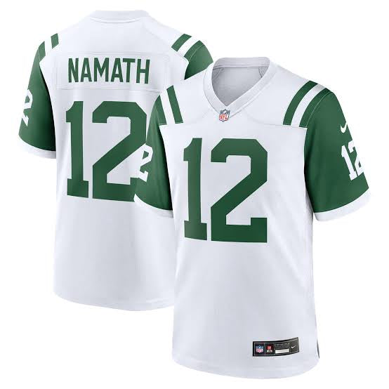 Joe Namath New York Jets Official NFL Nike Jersey white
