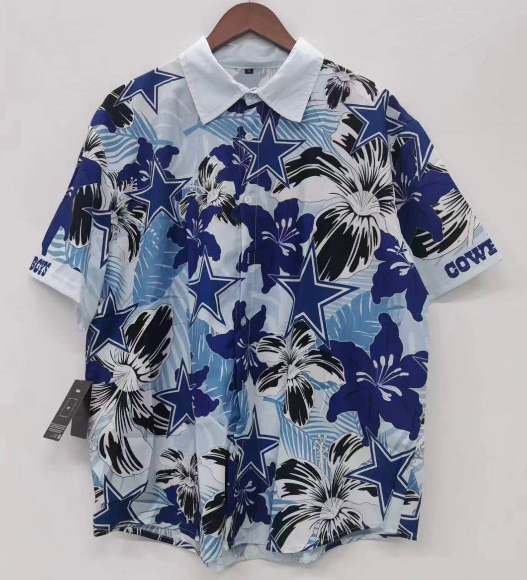 Dallas Cowboys Official NFL Floral Palm shirt