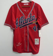 Hank Aaron Atlanta Milwaukee Braves Jersey 1974 Mitchell & Ness Red