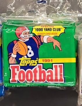1988 Topps Football jumbo pack 43 cards