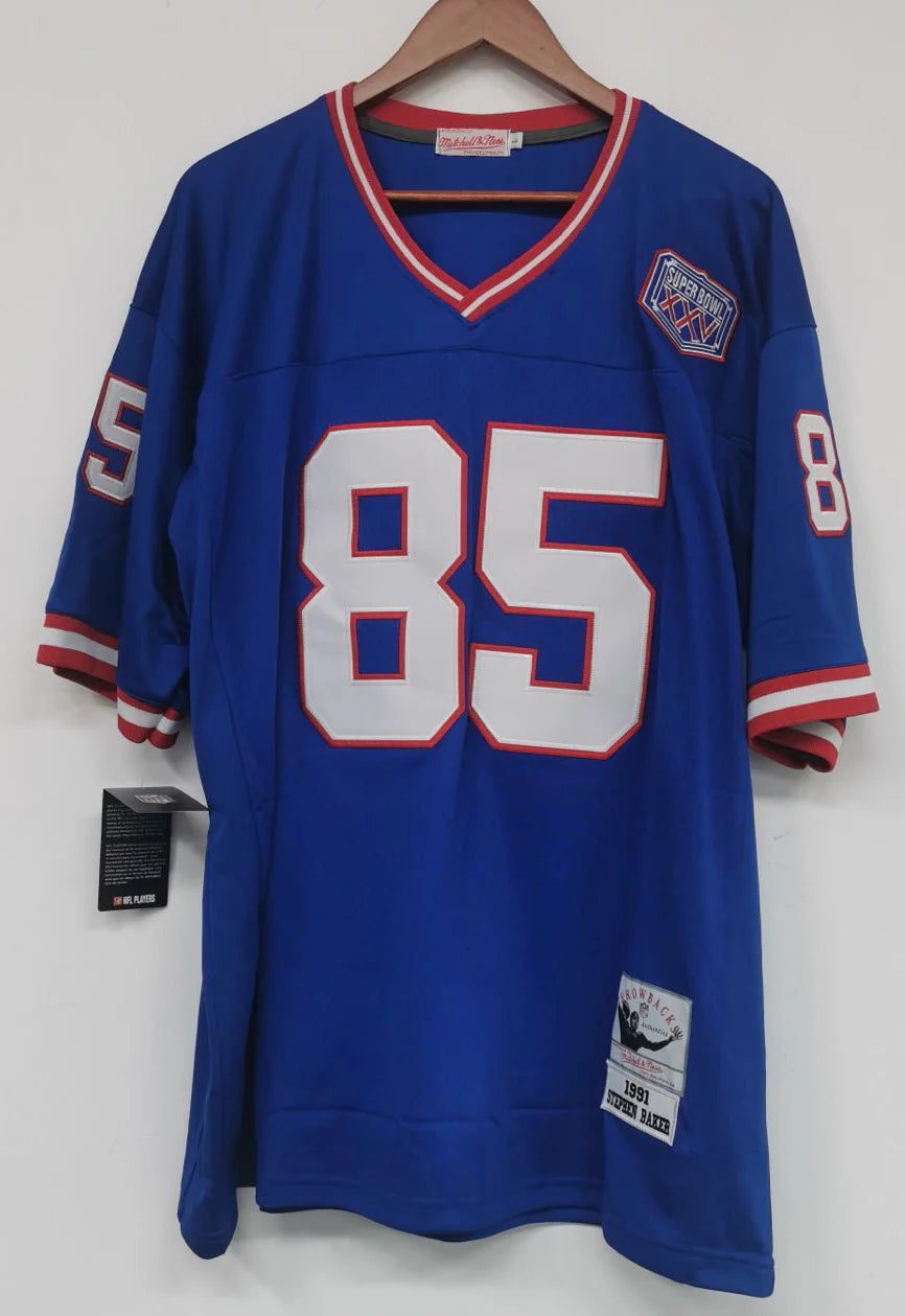 Any name & Number New York Giants 1991 Super Bowl XXV  NFL Mitchell & Ness Jersey