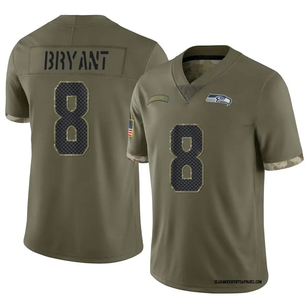 Coby Bryant Seattle Seahawks Official NFL Jersey Nike Salute to Service