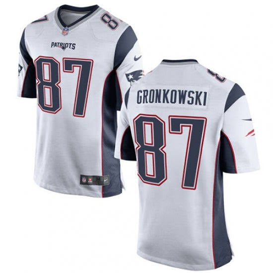 Rob Gronkowski New England Patriots NFL Nike Jersey White