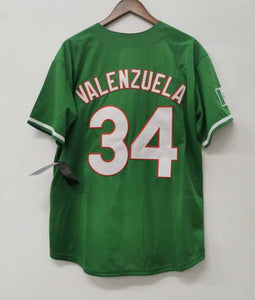 Fernando Valenzuela Mexico Baseball Jersey Nike green