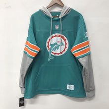 Miami Dolphins Retro logo Official NFL 47 brand hoodie