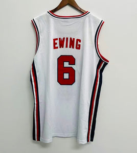 Patrick Ewing USA Olympic Basketball Jersey Mitchell & Ness white