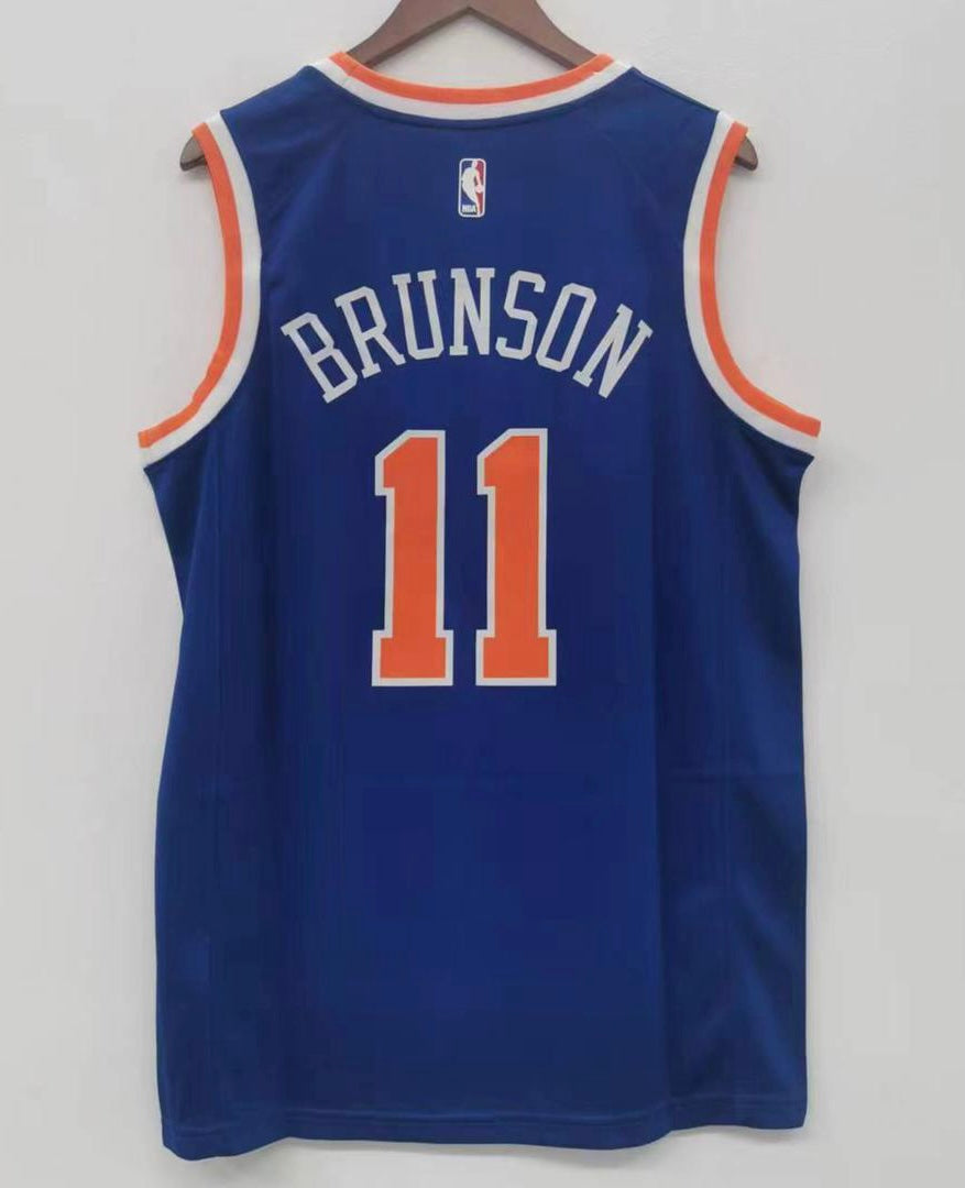 Jalen Brunson New York Knicks Official NBA Jersey Nike blue