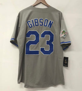 Kirk Gibson Los Angeles Dodgers Majestic Jersey gray