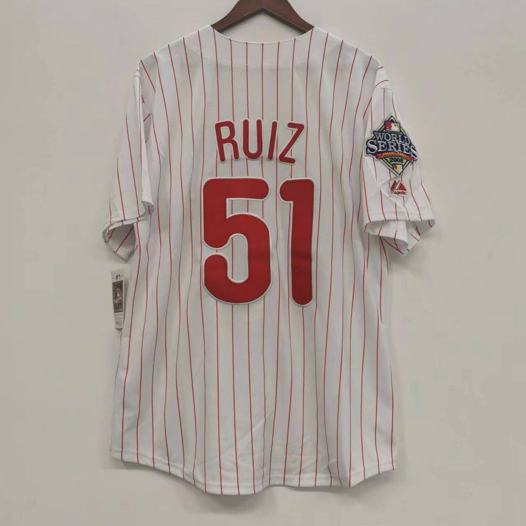 Carlos Ruiz Philadelphia Phillies Jersey 2008 World Series