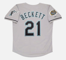 Josh Beckett Florida Marlins 2003 World Series Official MLB Majestic Jersey gray