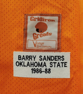 Barry Sanders Oklahoma State Jersey orange