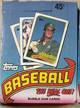 1989 Topps baseball wax box 36 packs