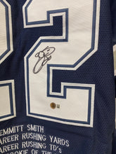 Emmitt Smith autographed Dallas Cowboys stat jersey Beckett Witnessed COA
