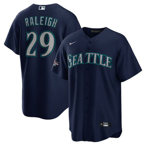 Cal Raleigh Seattle Mariners Official MLB Nike Jersey blue – Classic ...