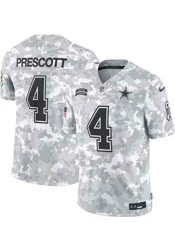 Dak Prescott Dallas Cowboys Official NFL Nike military salute to service Jersey