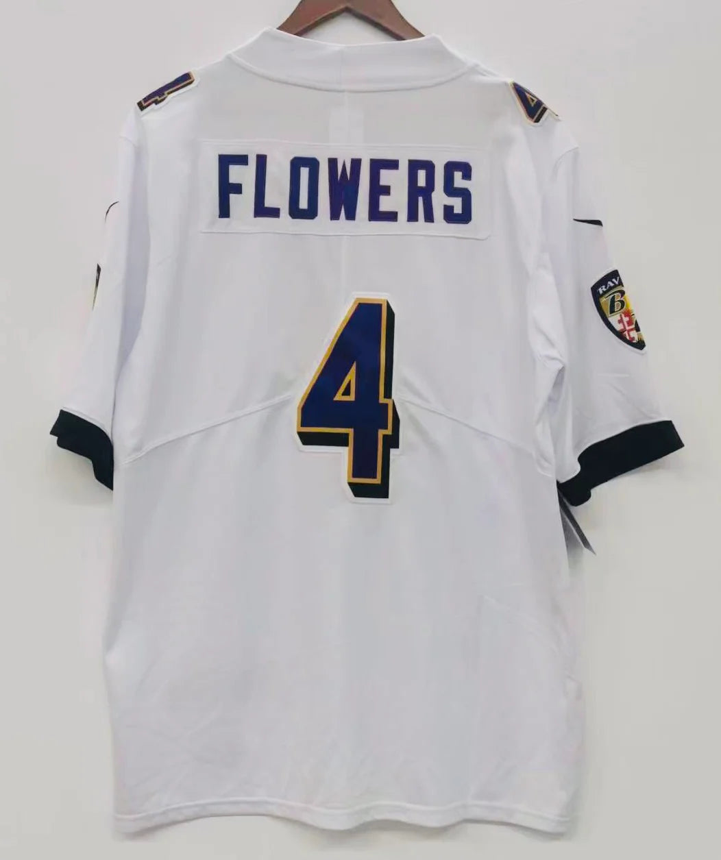 Zay Flowers Baltimore Ravens official Nike Jersey white