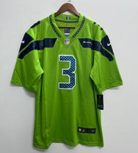 Russell Wilson Seattle Seahawks Official NFL Jersey Nike neon green