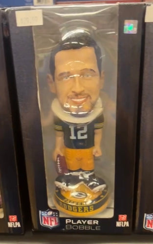 Aaron Rodgers Green Bay Packers Bobblehead Forever Collectibles