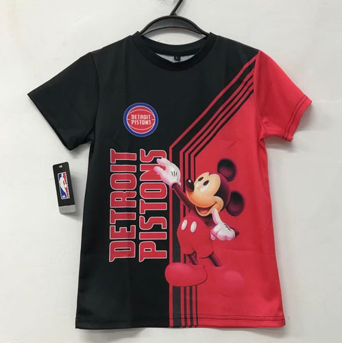 Detroit Pistons Disney Mickey Mouse Official NBA T-shirt YTH