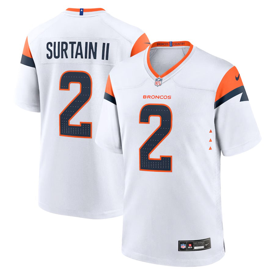 Patrick Surtain II Denver Broncos 2024 NFL NIKE Jersey white