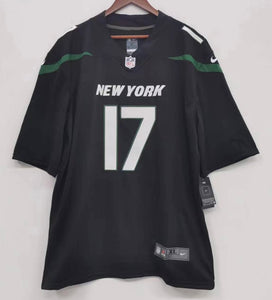 Garrett Wilson New York Jets NFL Nike Jersey black