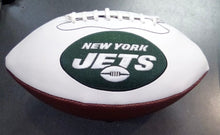 New York Jets Full Size logo Autograph Signature Football