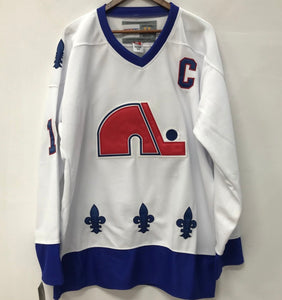 Joe Sakic Quebec Nordiques Jersey white