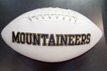 West Virginia Mountaineers Full Size logo Autograph Signature Football