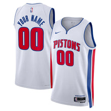 Any name and number Detroit Pistons customized Official NBA Nike Jersey White